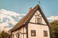 English traditional cottage in Shakespeare county Royalty Free Stock Photo