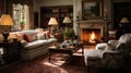 English traditional living room