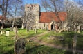 An English Village Church and Tower at Turville