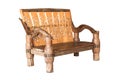 Engrave wooden chair Royalty Free Stock Photo