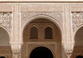Engraved arches and windows. Islam art. Alhambra