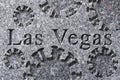 Engraved City Las Vegas Illustration Royalty Free Stock Photo