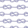 Engraved eternity eight knot