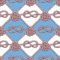 Engraved pattern with ropes