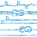 Engraved ropes and knots