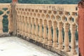 Engraved walls in jaipur. Royalty Free Stock Photo