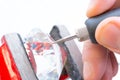 Engraving crystal with rotary multi tool
