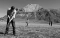 Mountain Golf at Engstligenalp in ther Bernese Oberland near Adelboden