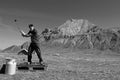 Mountain Golf at Engstligenalp in ther Bernese Oberland near Adelboden