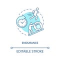 Enhance endurance concept icon