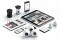 Enhance home safety with a CCTV system, setting up different alarm controls and using video to educate about security.