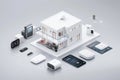 Enhance home security with a CCTV system that sets alarm control, using video to educate and deter in different scenarios.