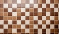 Geometric Grid Pattern light brown Ceramic Tile Wall Texture Royalty Free Stock Photo
