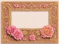 Floral Frame with Space for Your Message or Photo