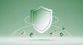Shield Symbol for Security: Safeguard Your Data with Advanced Cyber Protection Tech Royalty Free Stock Photo