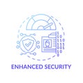Enhanced security concept icon