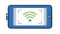 Enhanced WiFi Signal on Tablet Screen, vector design Generative AI Royalty Free Stock Photo