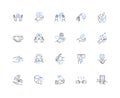 Enhancement line icons collection. Improvement, Upgrade, Advancement, Progress, Development, Amplification, Refinement