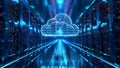 Enhancing Company Operations and Infrastructure Scalability with Cloud Computing. Concept Cloud Royalty Free Stock Photo