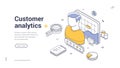 Enhancing customer analytics through isometric design and effective data visualization techniques