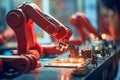 Enhancing manufacturing through robotic automation for increased efficiency and productivity Royalty Free Stock Photo