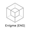 Enigma ENG. Vector illustration crypto coin ico