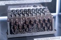 Enigma Machine, Used to decode enemy messages during WWII, Bletchley Park, Milton Keynes, Britain. Poland, Warsaw - July