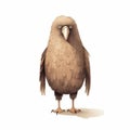 Enigmatic Bird: A Stark Realism Cartoon Illustration By Jon Klassen