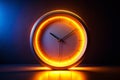 Enigmatic Clock Circle Design on a Dark Background A Mystical TimeTelling Symbol for Intriguing Visuals Royalty Free Stock Photo