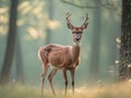 The Enigmatic Deer A Glimpse into Nature& x27;s Gentle Heart Royalty Free Stock Photo