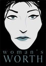 Enigmatic Face: Woman\'s Worth