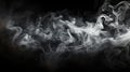 Whispers of Enigma: Ethereal White Smoke in Isolation