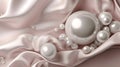 Enigmatic pearl whispers, captivating silk and foil blend