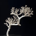 Enigmatic Seafloor Relics: Dried Branches of Sea Corals Unveiling Secrets Against a Dark Background