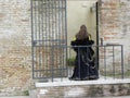 Enigmatic woman, Carnival of Venice Royalty Free Stock Photo