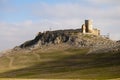 Enisala Fortress in Spring Royalty Free Stock Photo
