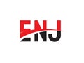 ENJ Letter Initial Logo Design Vector Illustration Royalty Free Stock Photo
