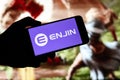 Enjin Coin (ENJ) editorial. Illustrative photo for news about Enjin Coin (ENJ) - a cryptocurrency