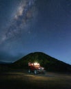 enjoy the atmosphere in the Bromo Tengger Semeru mountain area