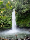 enjoy the beauty of the waterfall, with the sound of water gurgling Royalty Free Stock Photo