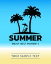 Enjoy best moments summer background