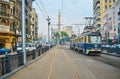 Enjoy the city with vintage trams, Alexandria, Egypt