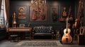 Enjoy classical music or experimental melodies in a steampunk-inspired room