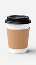 Hot beverage disposable white paper coffe cup