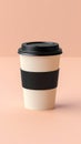 Hot beverage disposable white paper coffe cup