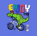 Enjoy the cycle with dinosaurs