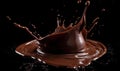 Enjoy every last drop of creamy hot chocolate goodness Creating using generative AI tools Royalty Free Stock Photo