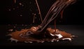 Enjoy every last drop of creamy hot chocolate goodness Creating using generative AI tools Royalty Free Stock Photo