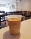 Enjoy every moment ice coffee latte Royalty Free Stock Photo