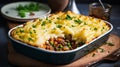 Shepherd\'s Pie: Classic Ground Meat Pie with Mashed Potato Topping